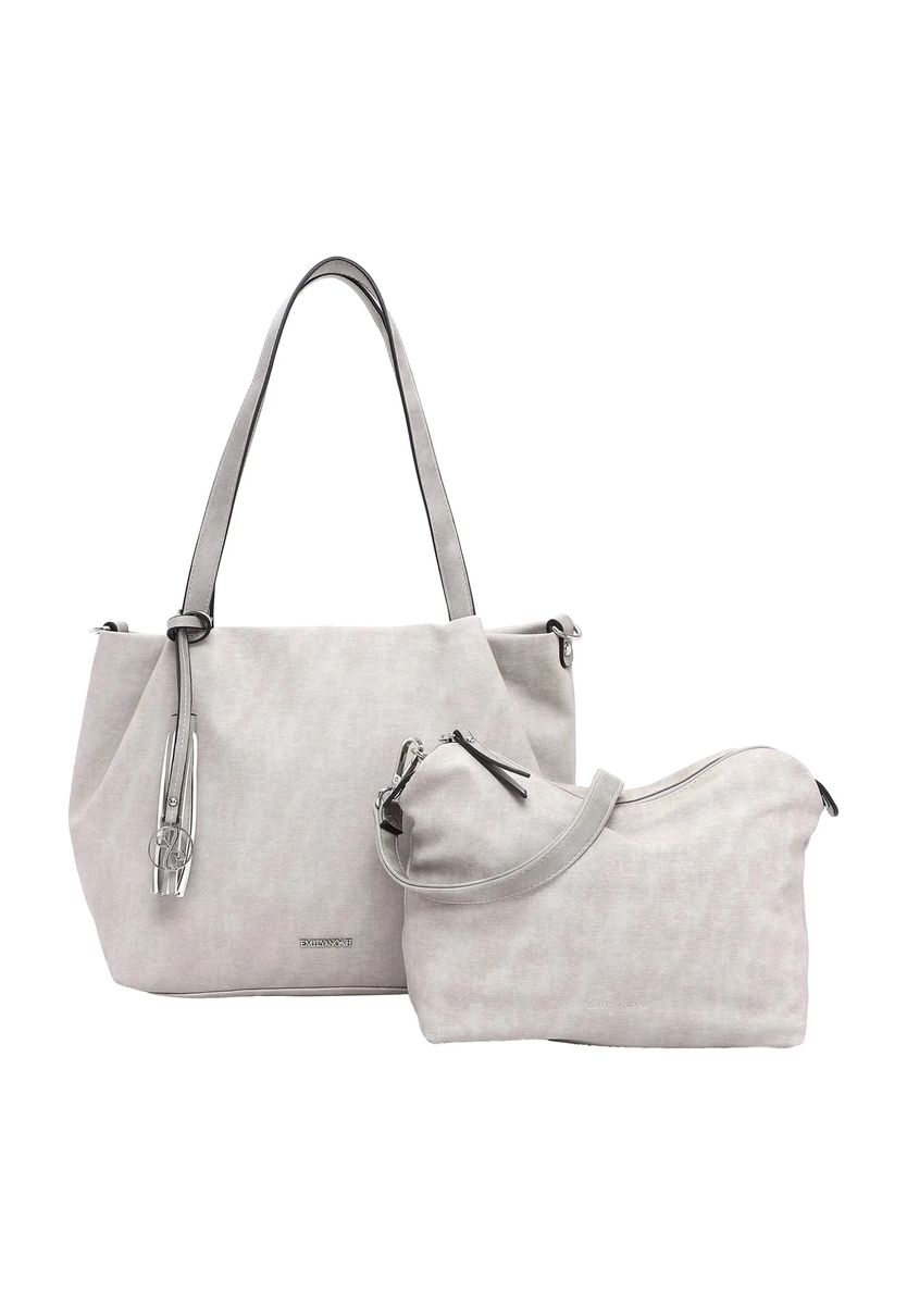 Emily & Noah Shopper, Reißverschluss, Web-Optik, für Damen, grau