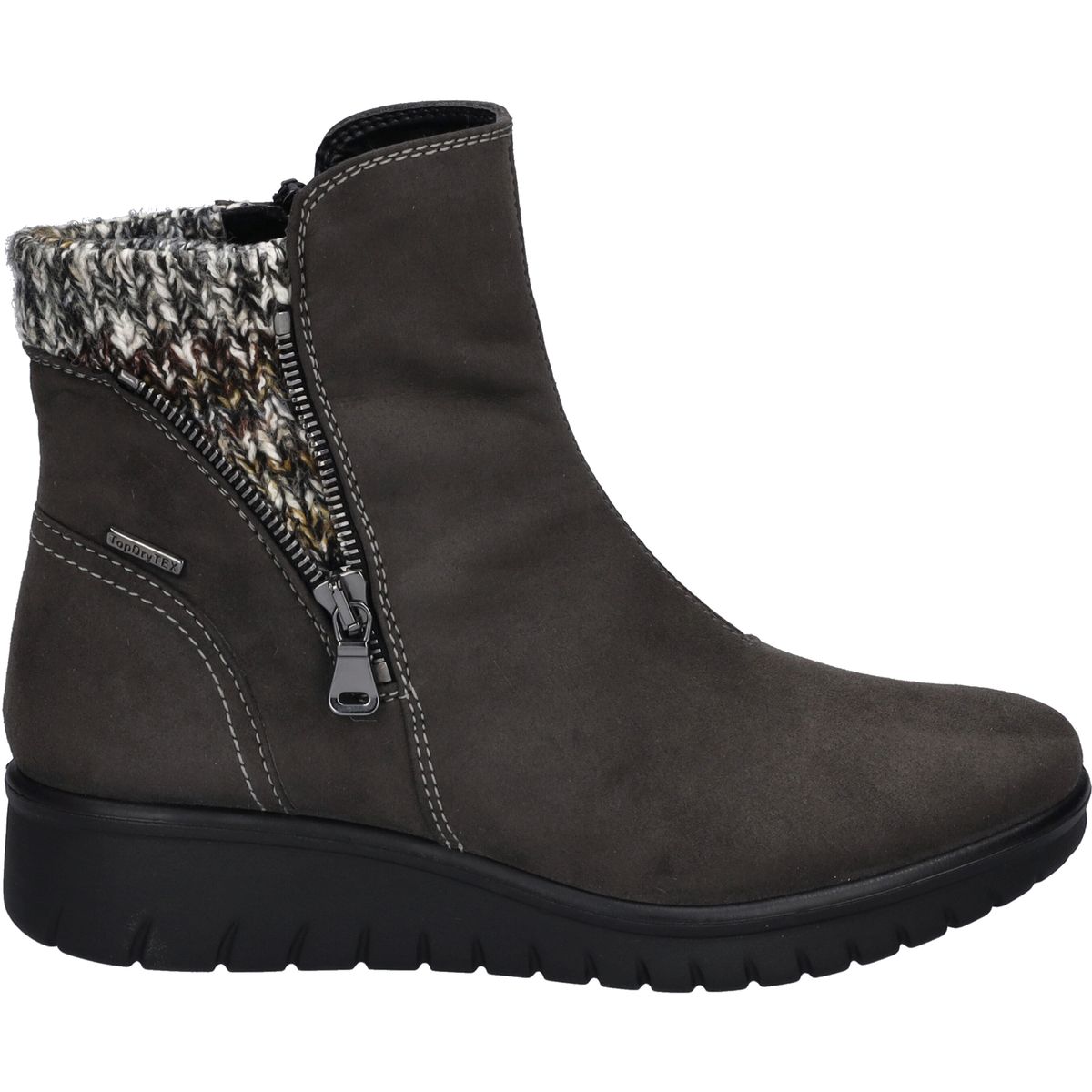 Stiefeletten mit Strickbündchen