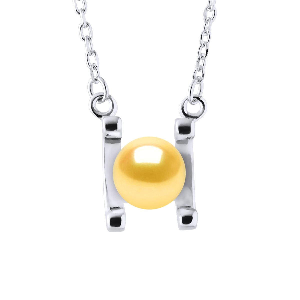 Goldene Halskette mit Süßwasserperle