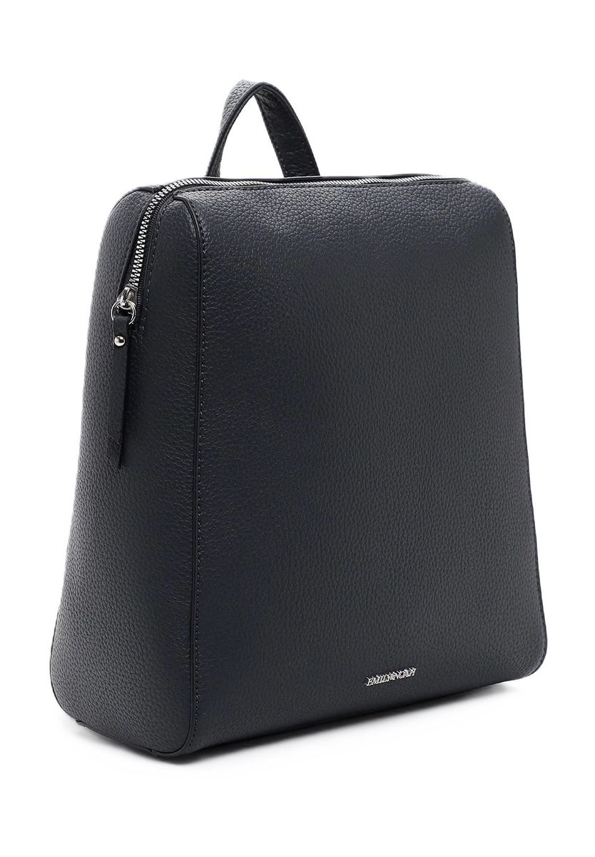 Emily & Noah Rucksack, Kunstleder, Reißverschluss, für Damen, blau