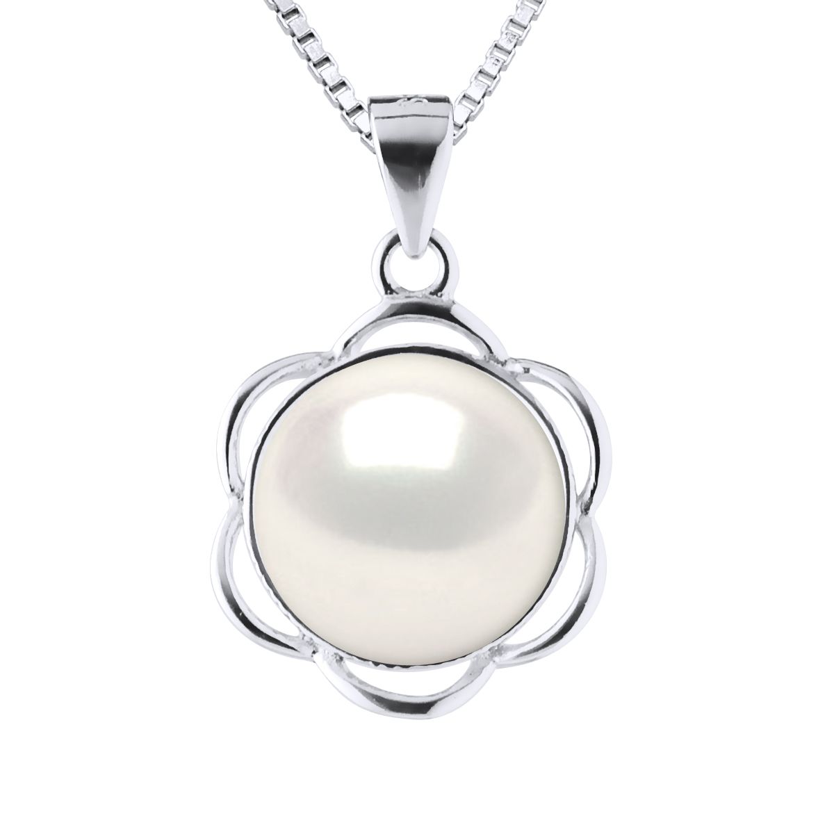 Perlenanhänger Halskette Sterlingsilber