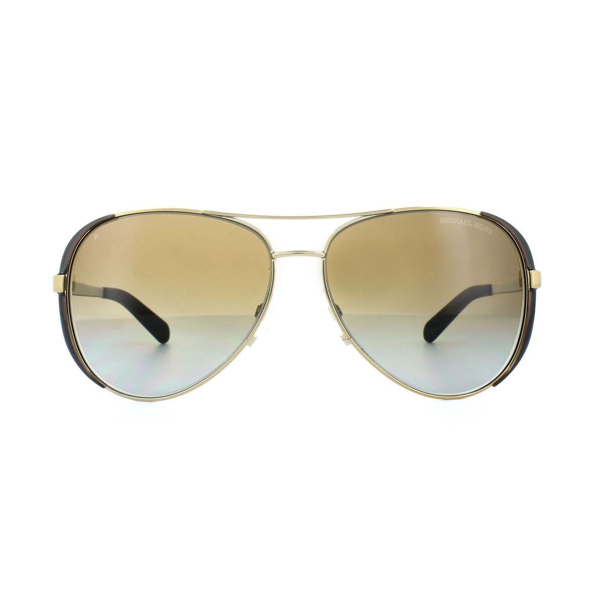 Aviator Sonnenbrille Gold Schokolade Verlaufslinse