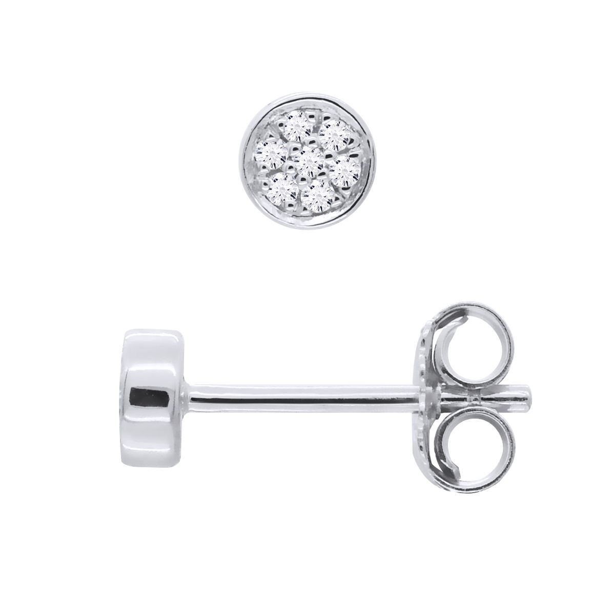 Weißgold Diamantohrstecker