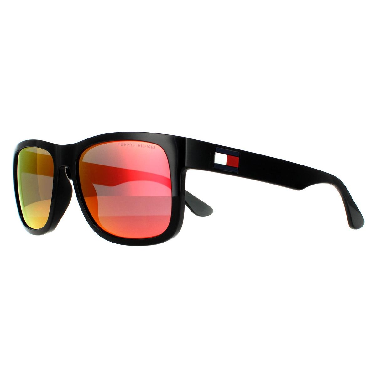 Rechteckige Sonnenbrille mit verspiegelten Gläsern