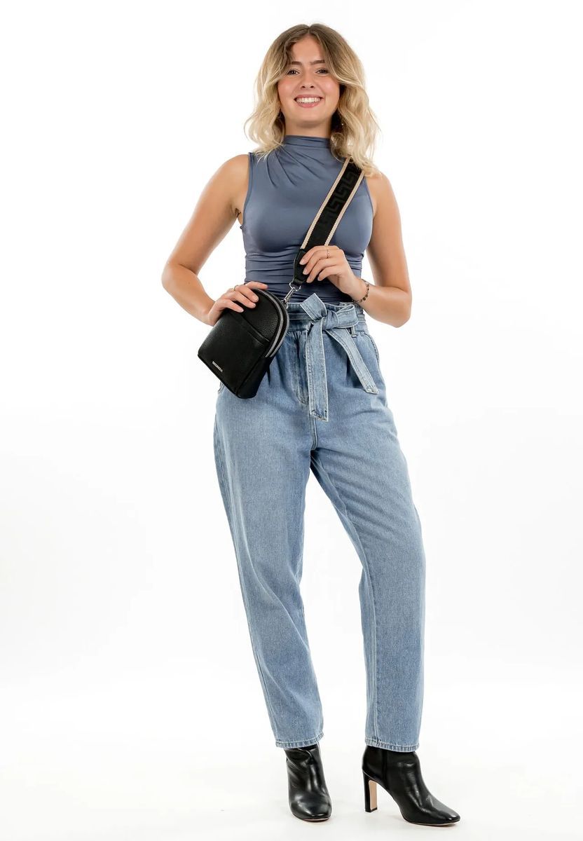 Emily & Noah Umhängetasche, Reißverschluss, Emblem, für Damen, schwarz, 99