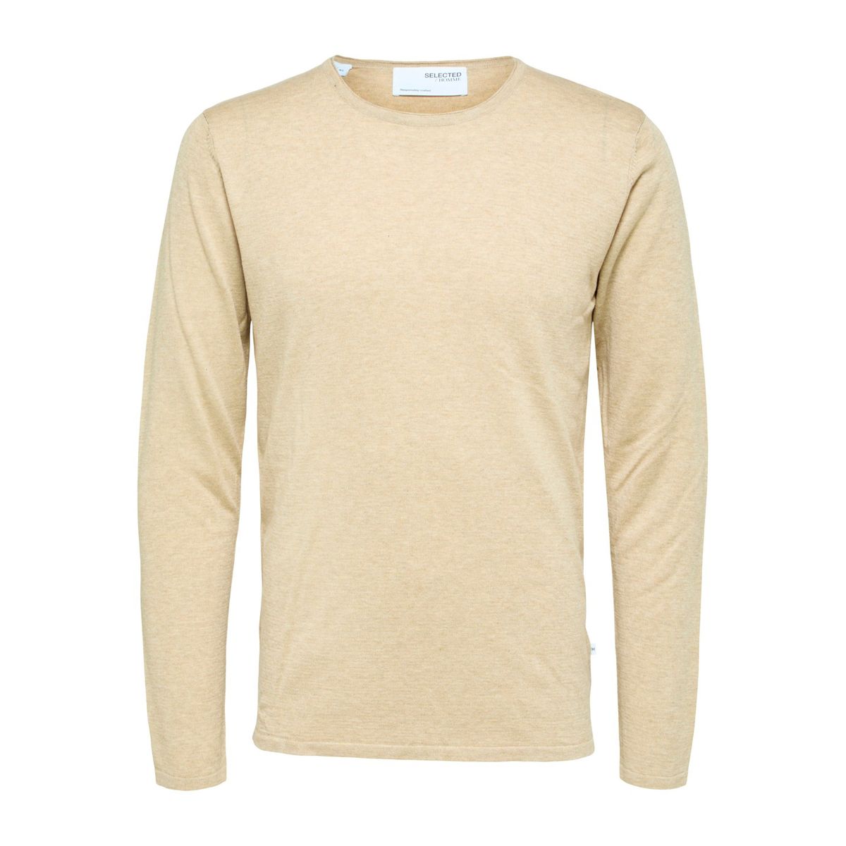 Klassisches Langarmshirt mit Rundhalsausschnitt