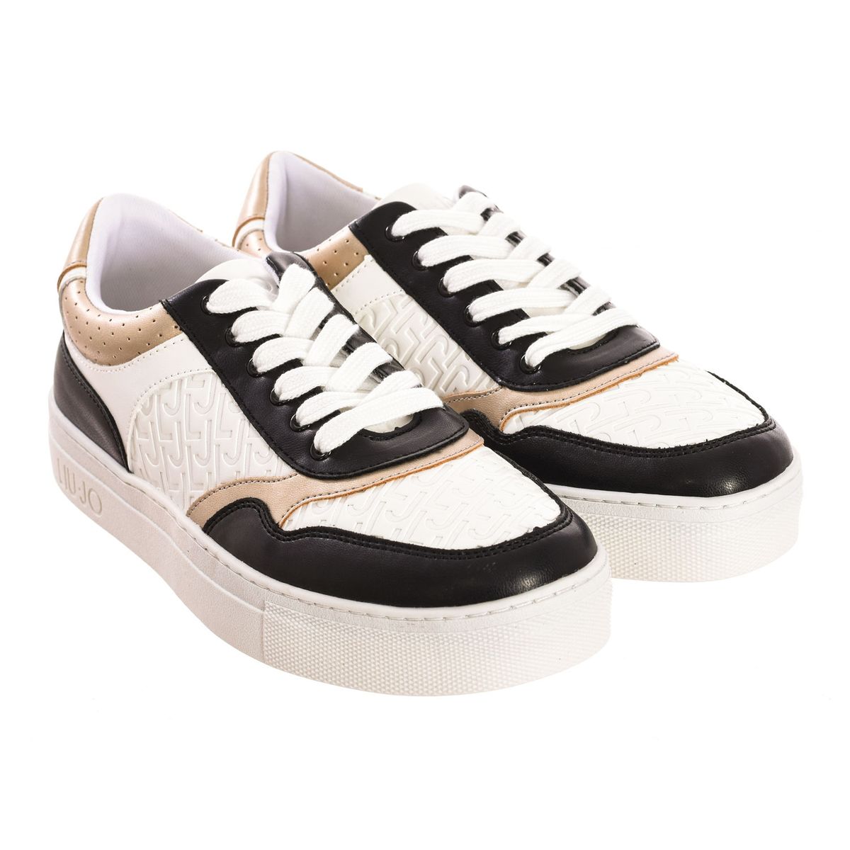 Modische Court-Sneakers mit Logo-Prägung