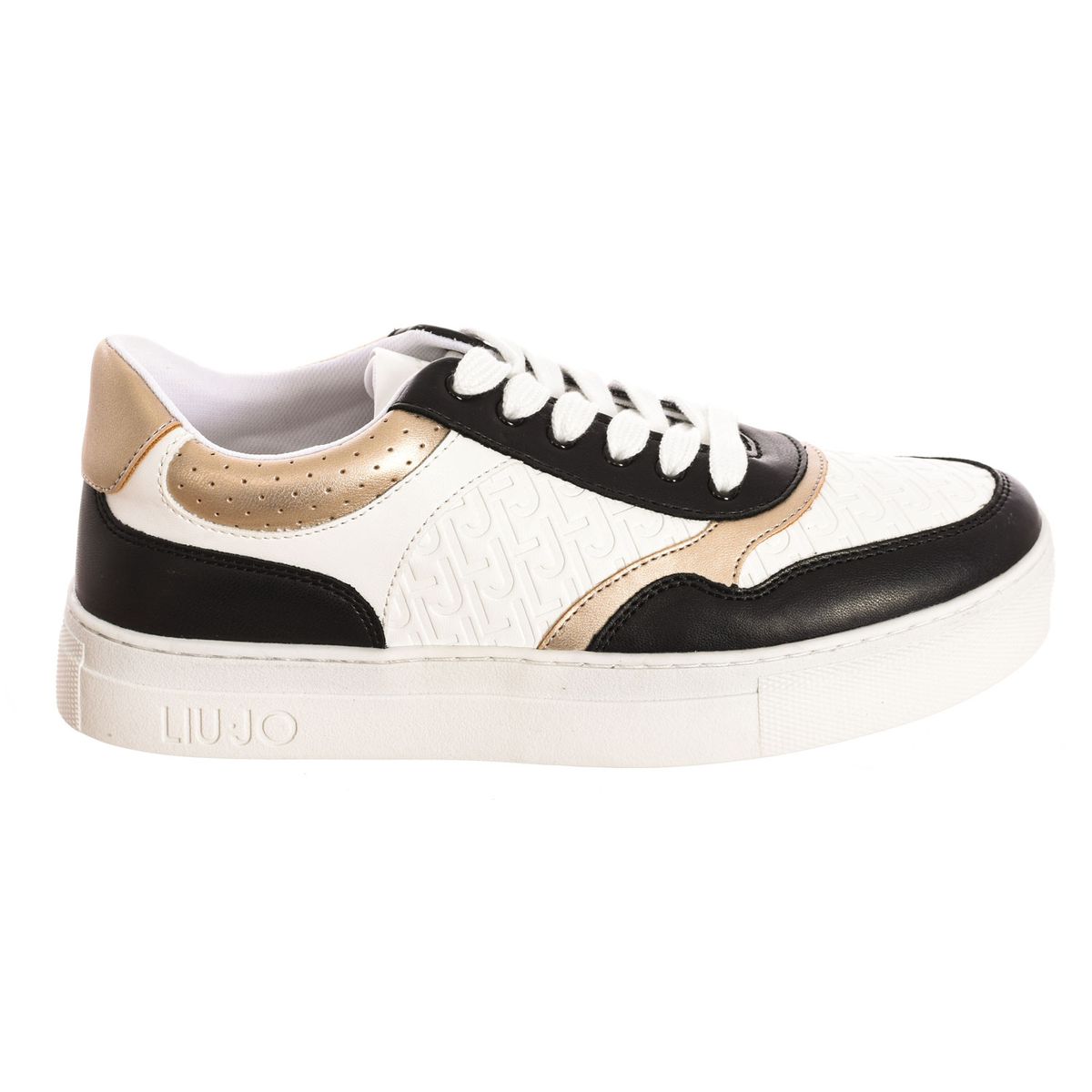 Sneaker mit Monogramm-Prägung und Plateau