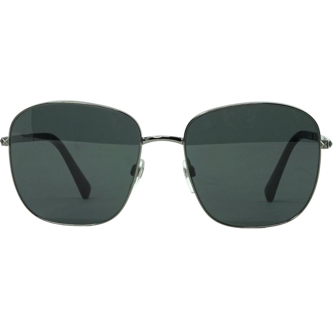 Quadratische Sonnenbrille mit dunklen Gläsern