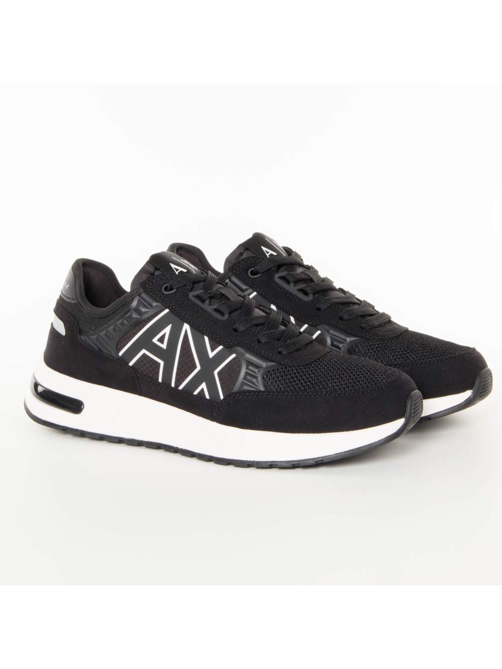 Luxuriöse schwarze synthetische Mode-Sneakers