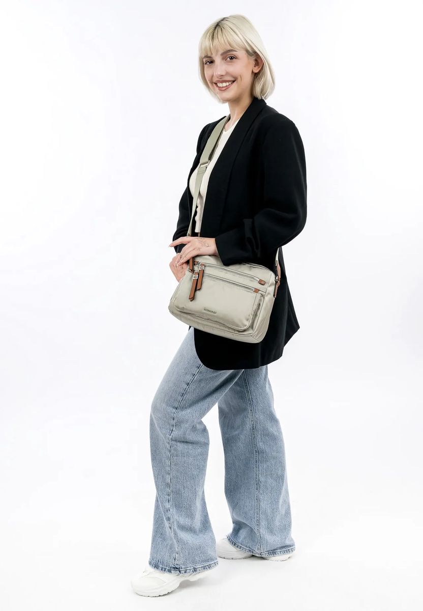 Emily & Noah Umhängetasche, Emblem, für Damen, grün