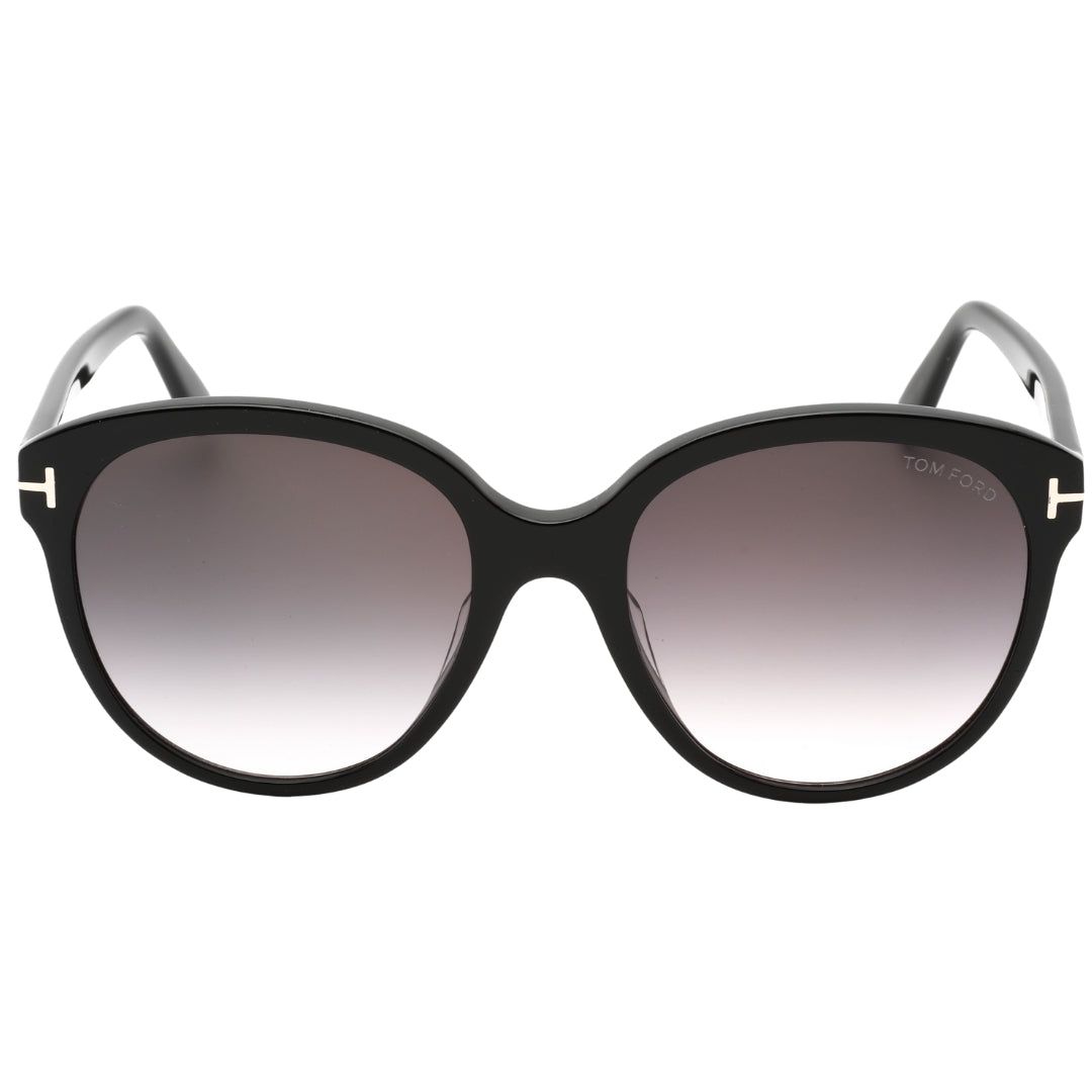 Sonnenbrille mit runden Gläsern mit Farbverlauf