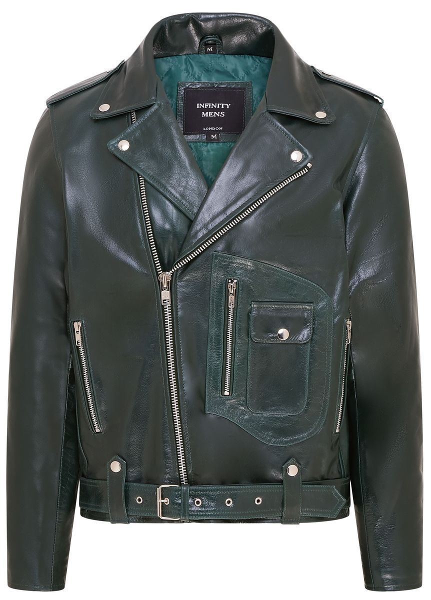 Herren Brando Bikerjacke aus Leder