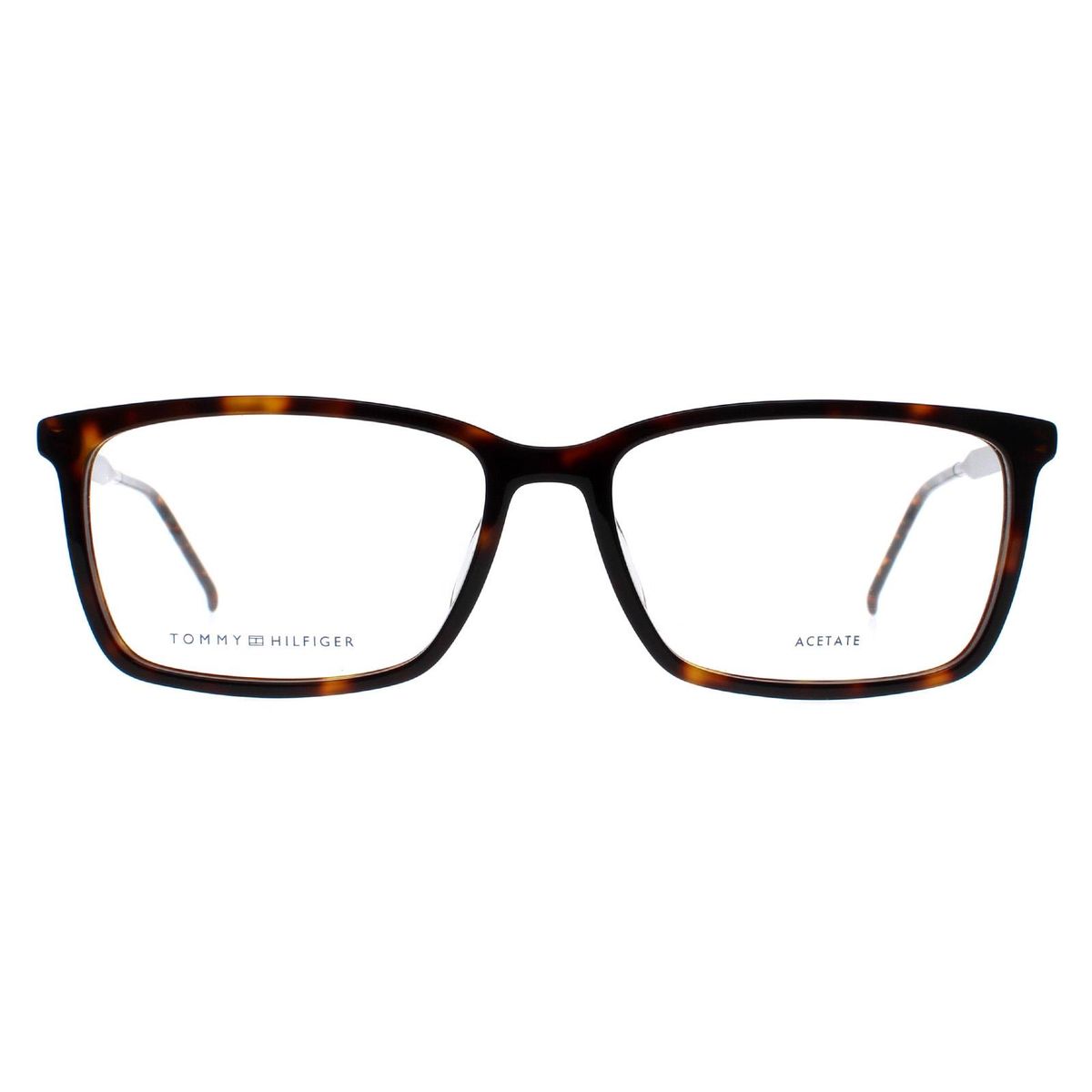 Herren Rechteckige Dunkel Havanna Brille