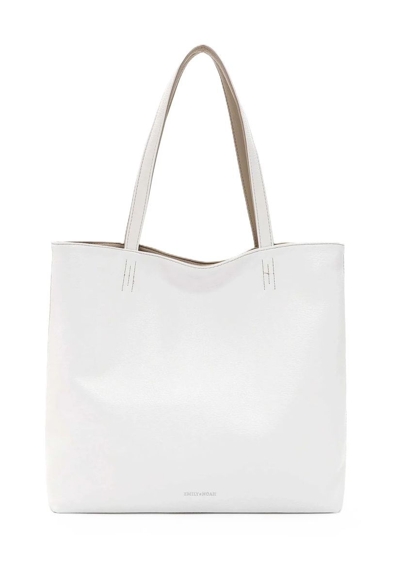 Emily & Noah Shopper, Kunstleder, für Damen, weiß, 99