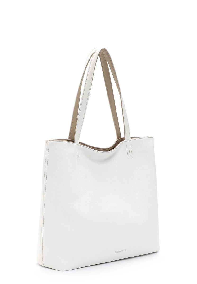 Emily & Noah Shopper, Kunstleder, für Damen, weiß, 99