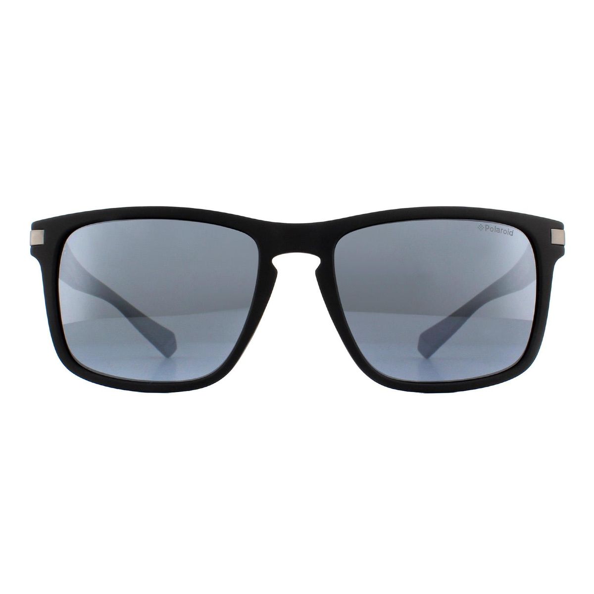 Mattschwarze rechteckige Sonnenbrille