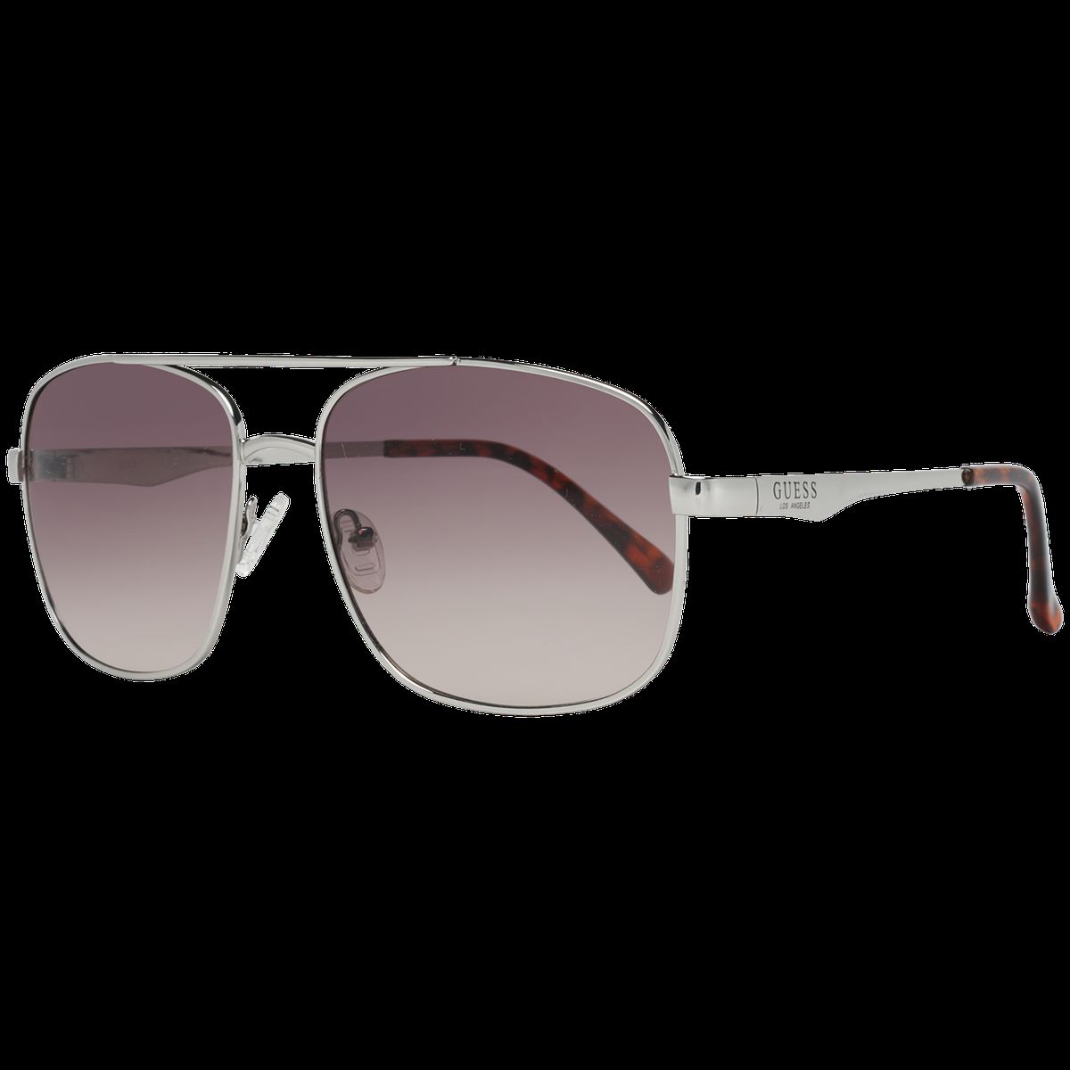 Silberne Pilotenbrille mit Farbverlauf