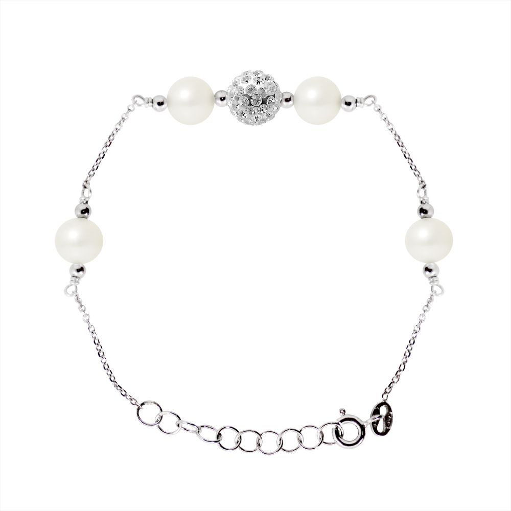 Süßwasserperle Kristall Armband