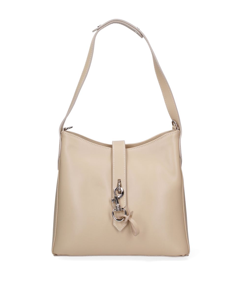 Elegante beige Ledertasche