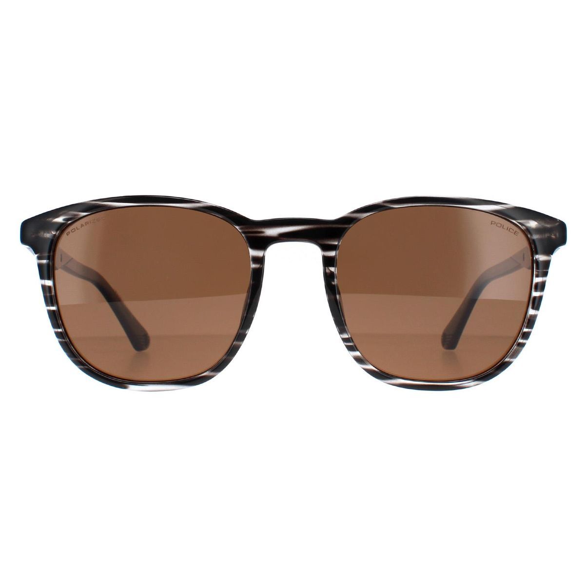 Runde Gestreifte Polarisierte Sonnenbrille
