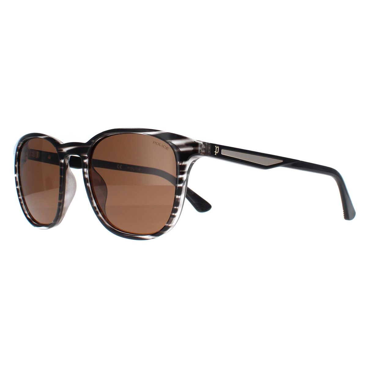 Runde gestreifte polarisierte Sonnenbrille