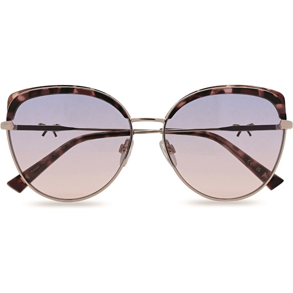 Cat-Eye Sonnenbrille mit Schildpattmuster