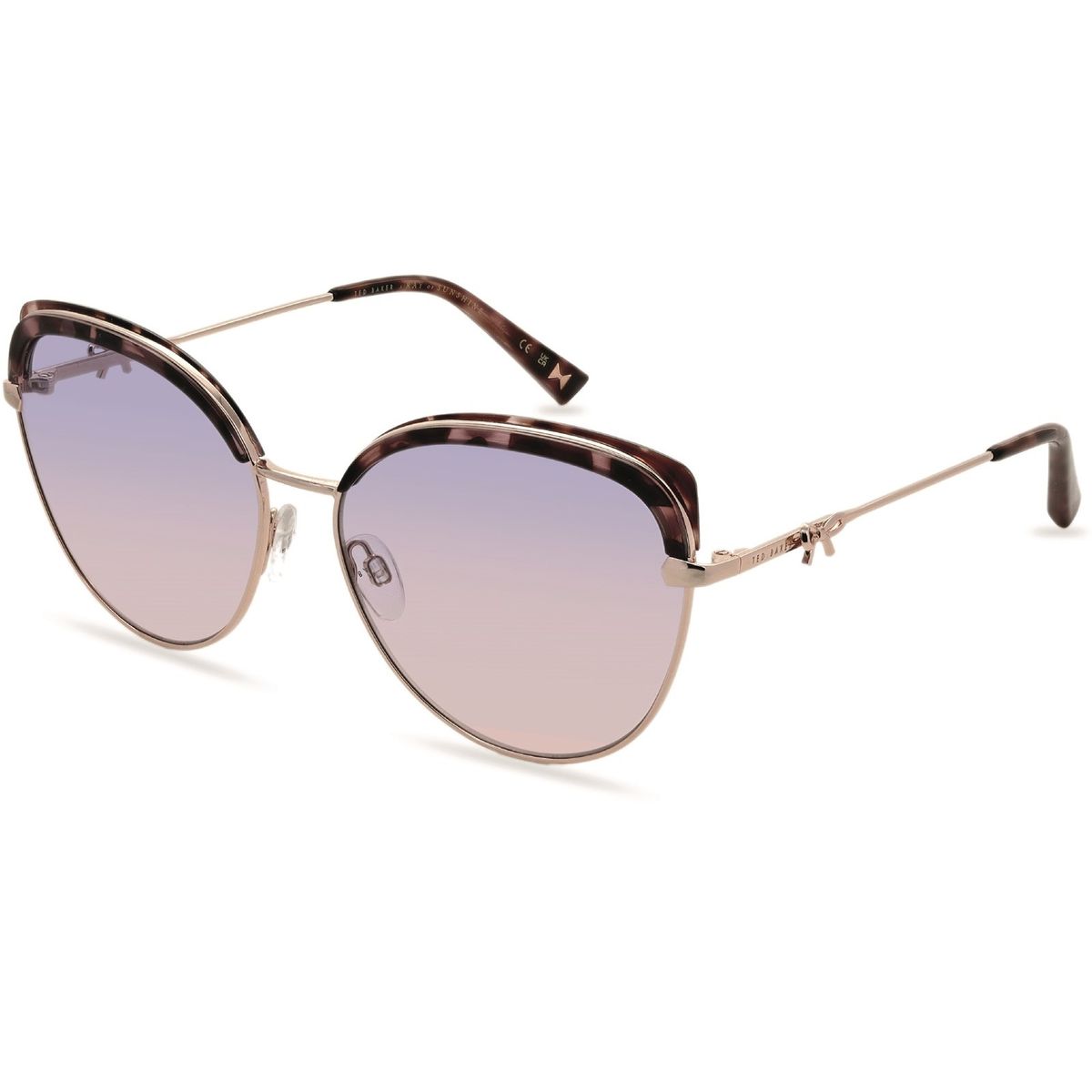 Cat-Eye Sonnenbrille mit Schleifendetail