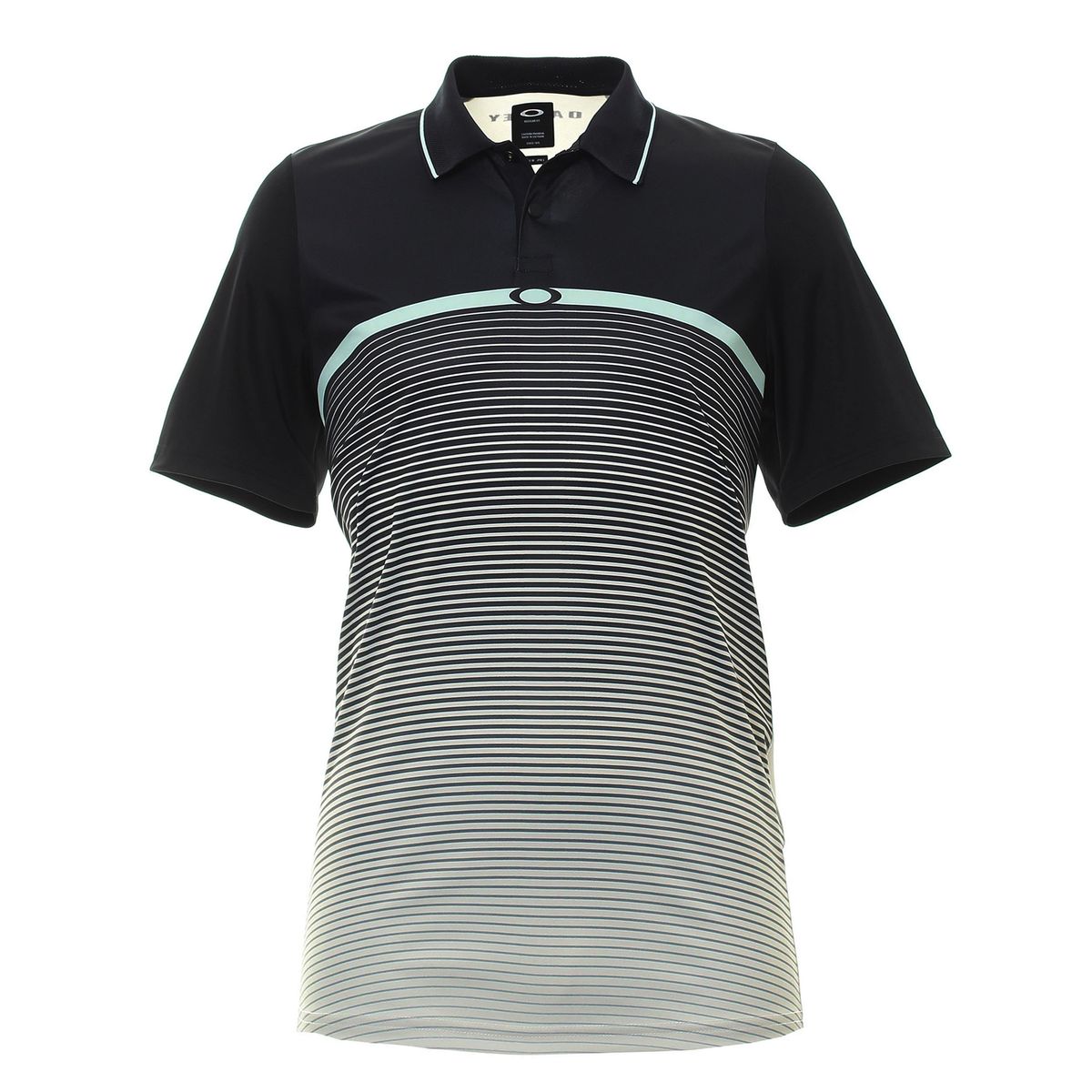 Gestreiftes Golf-Poloshirt mit Farbverlauf