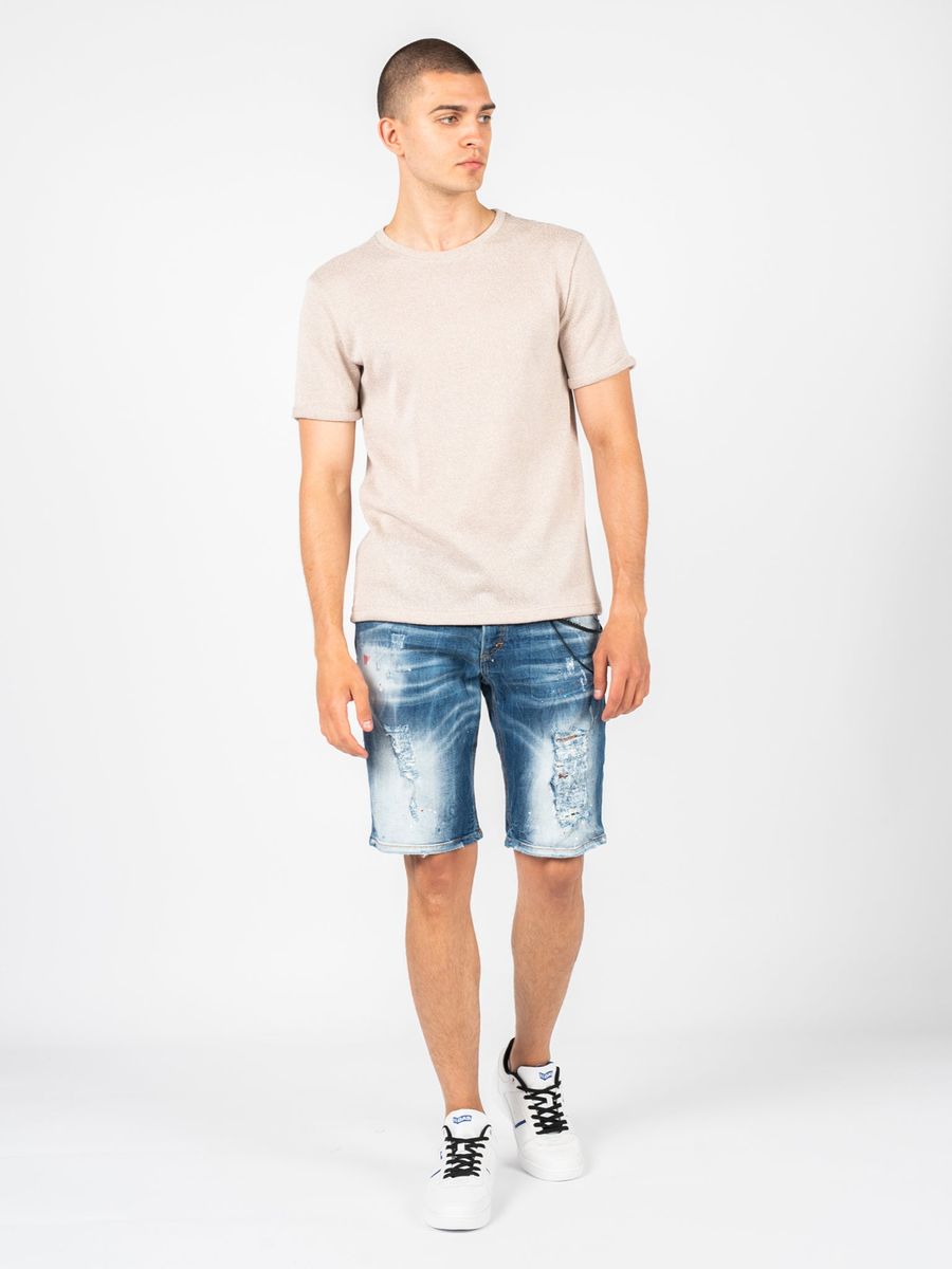 Lässiges T-Shirt mit Rundhalsausschnitt
