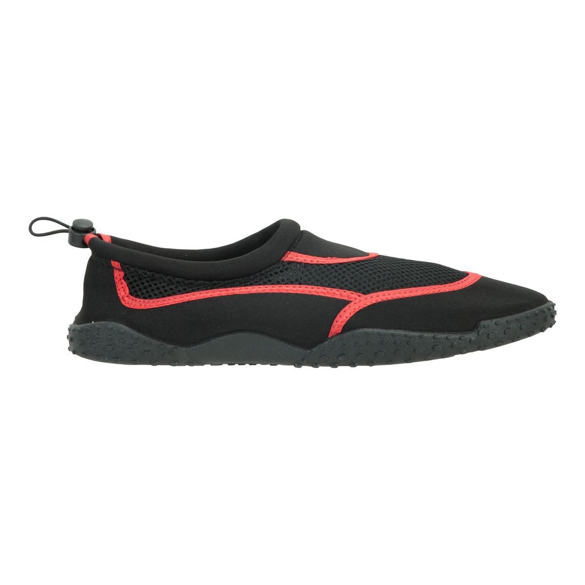 Herren Badeschuhe aus schwarzem Mesh