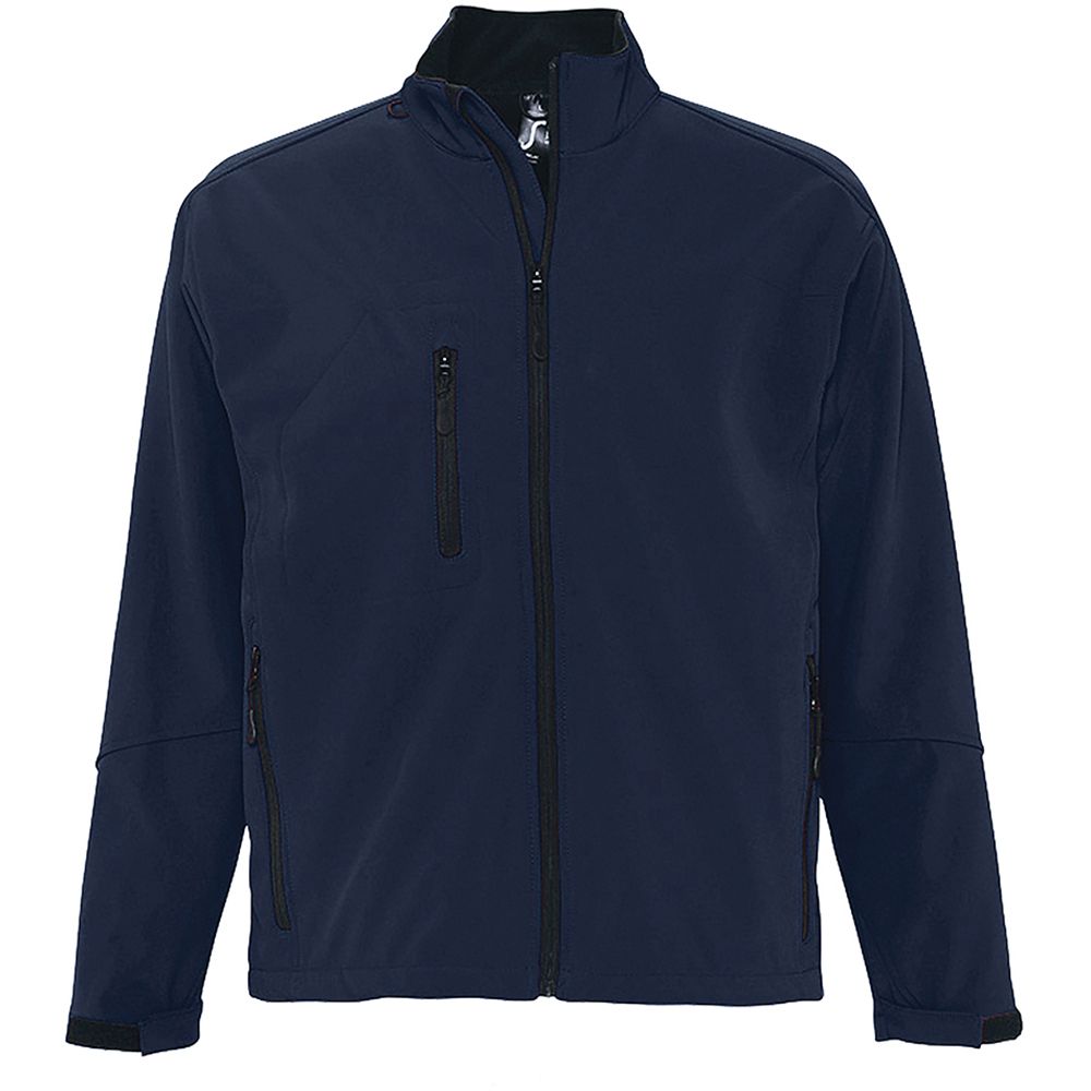 Herren Softshelljacke Marineblau Winddicht