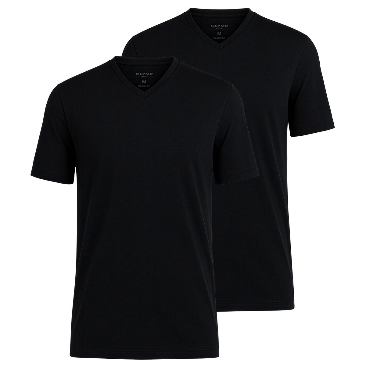 Klassisches T-Shirt-Set mit V-Ausschnitt