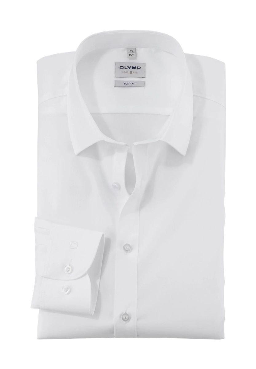Klassisches weißes Body Fit Hemd