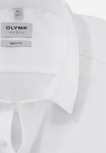 Klassisches weißes Body Fit Hemd