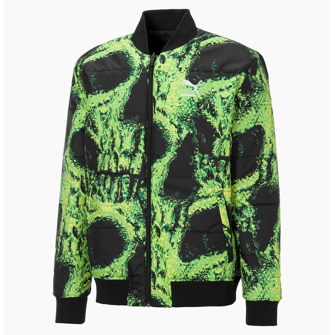 Wendbare Bomberjacke mit Grafik-Print