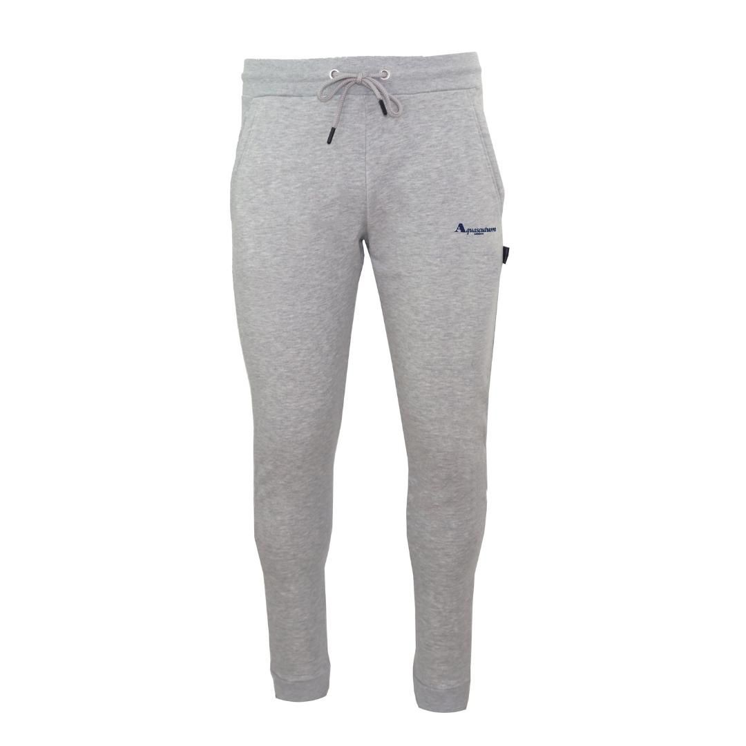 Aquascutum Herren Jogginghose aus grauer Baumwolle