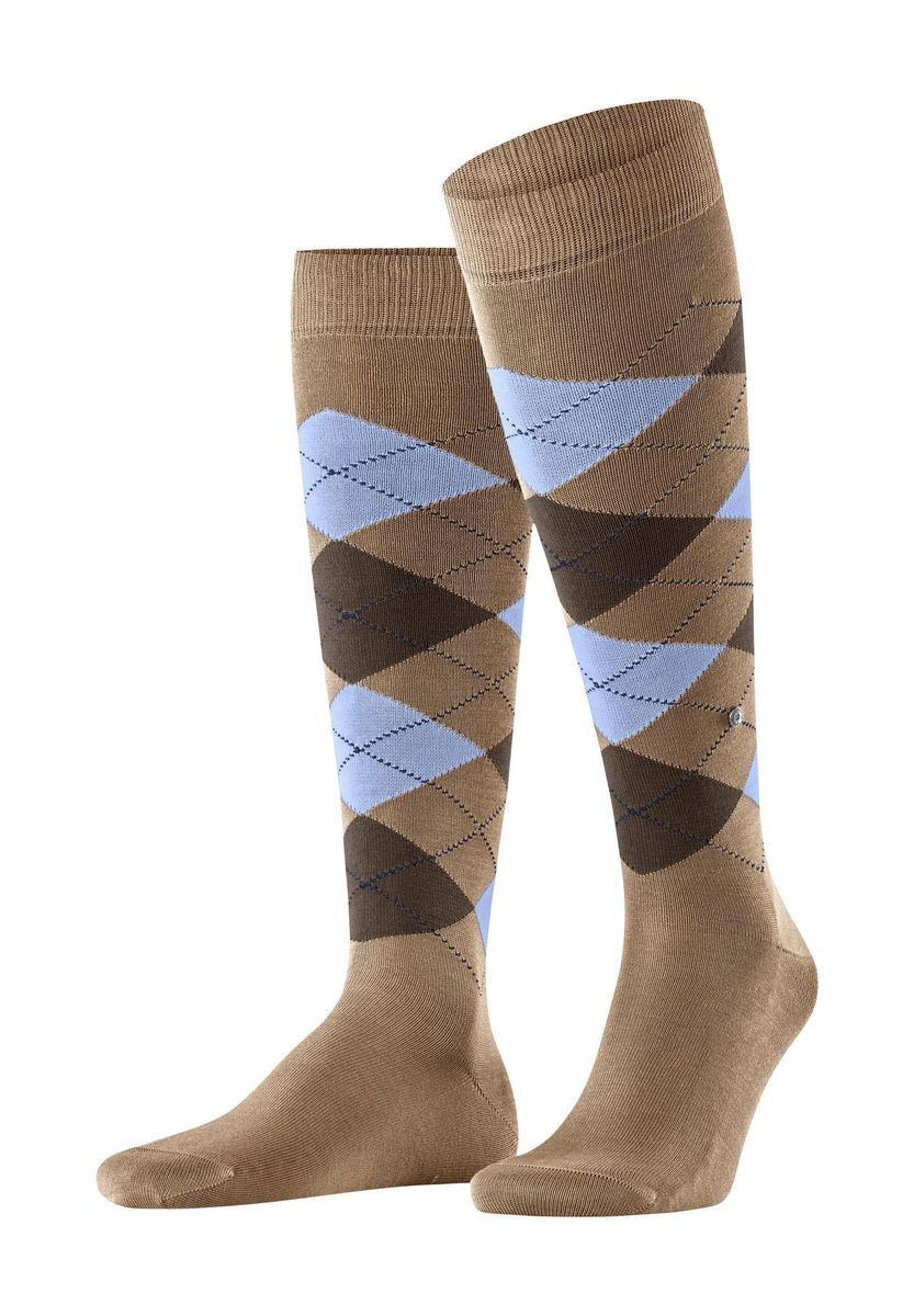 Kniestrümpfe mit Argyle-Muster