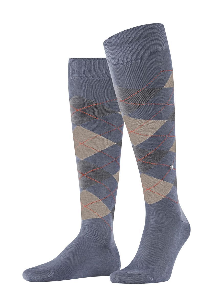 Herren Kniehohe Socken mit Argyle-Muster