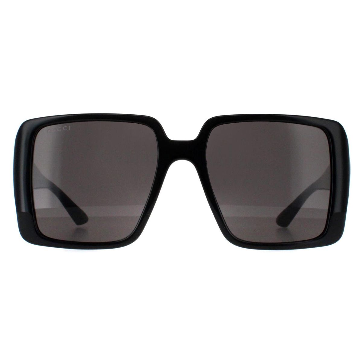 Übergroße quadratische Sonnenbrille mit goldenen Akzenten