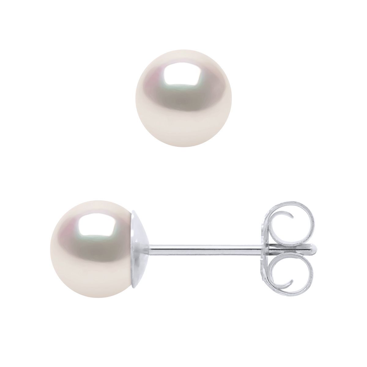 Akoya Perlenohrstecker Weissgold