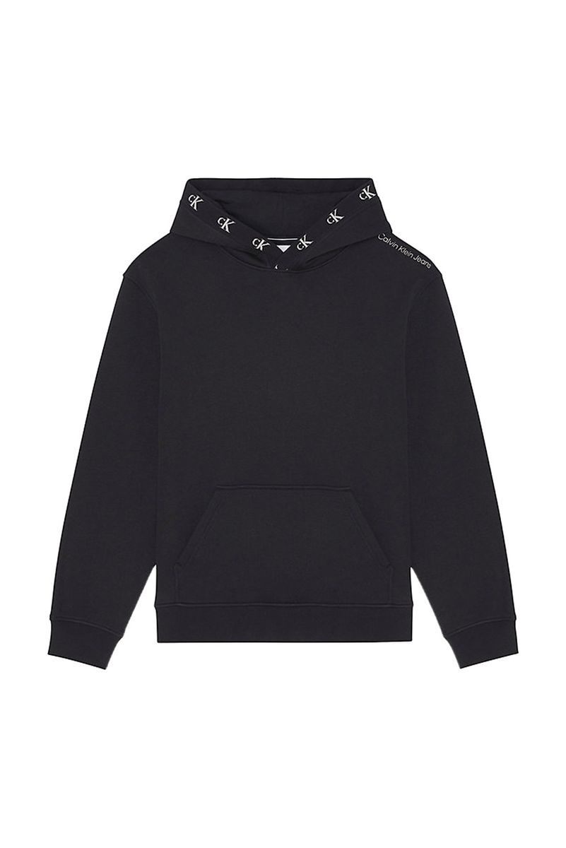 Hoodie mit Logo-Besatz in lockerer Passform