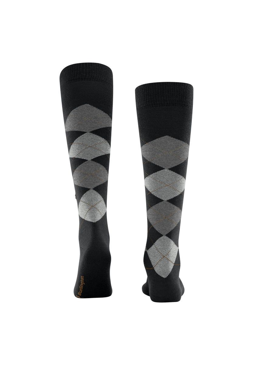 Argyle Kniestrumpf mit Rautenmuster