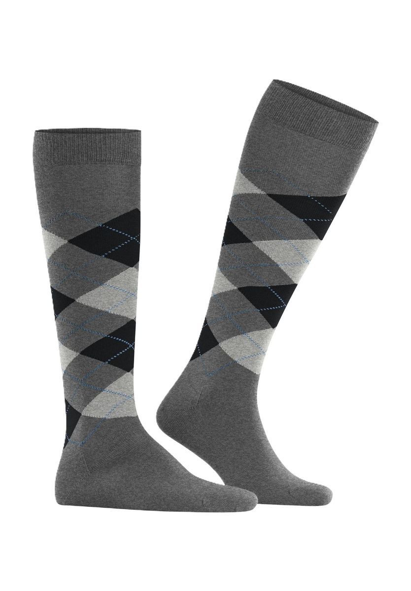 Herren Kniehohe Socken mit Argyle-Muster