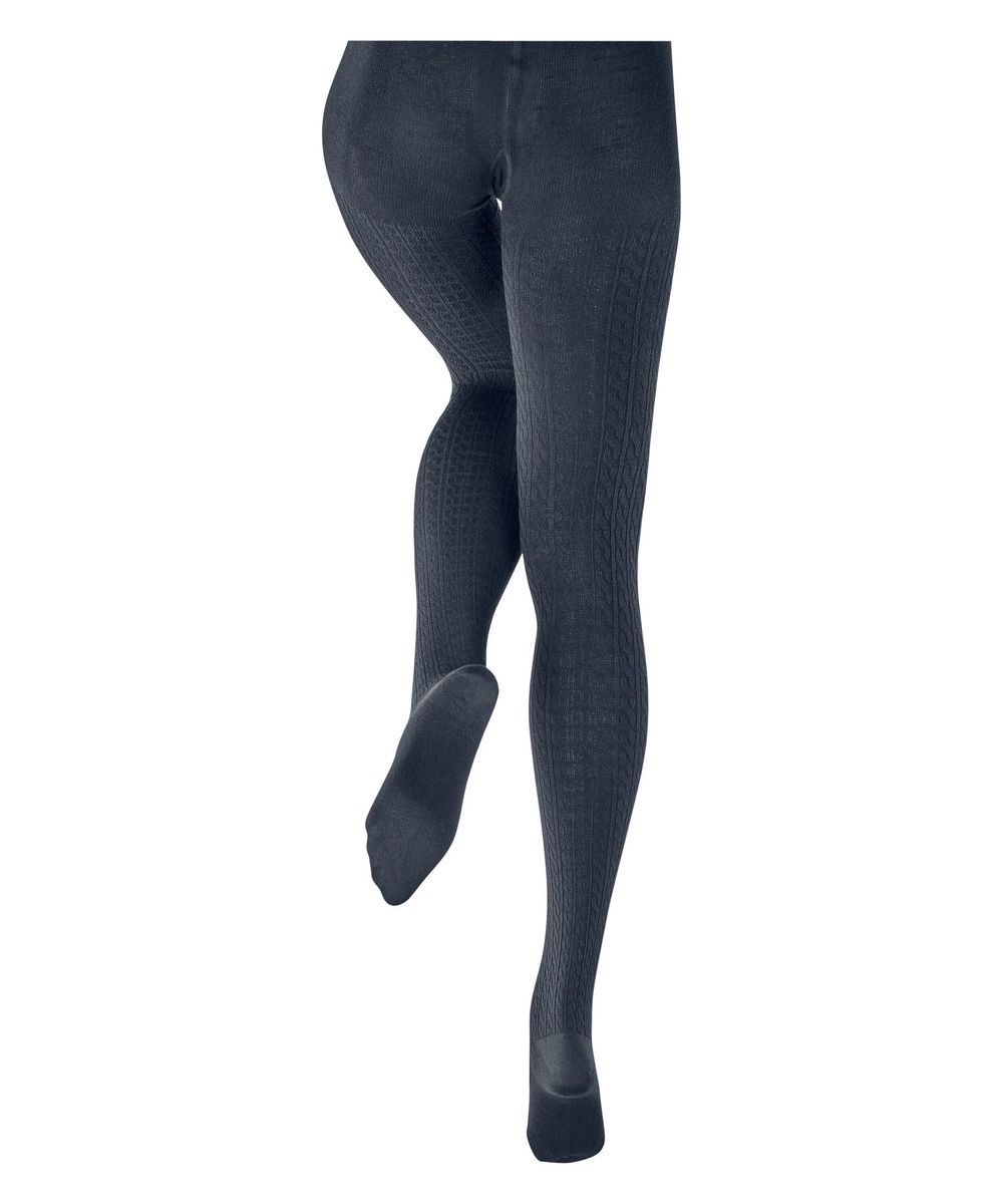 Kabelstrick Strumpfhose mit Wollmischung