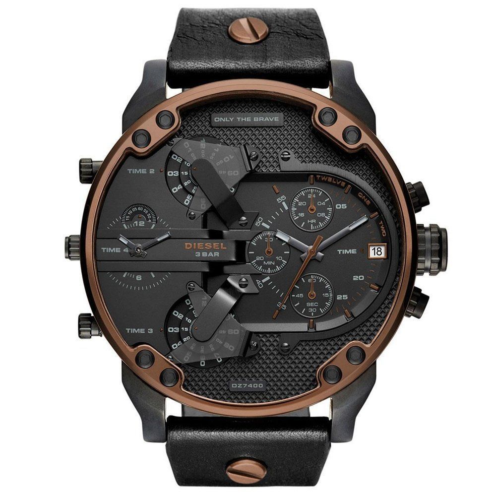 Übergroße Herrenuhr mit mehreren Zifferblättern