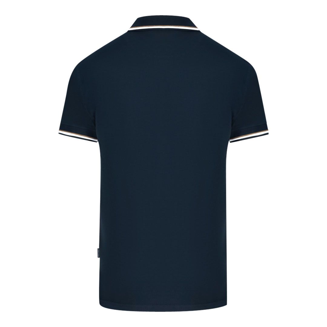 Klassisches Poloshirt mit Kontraststreifen