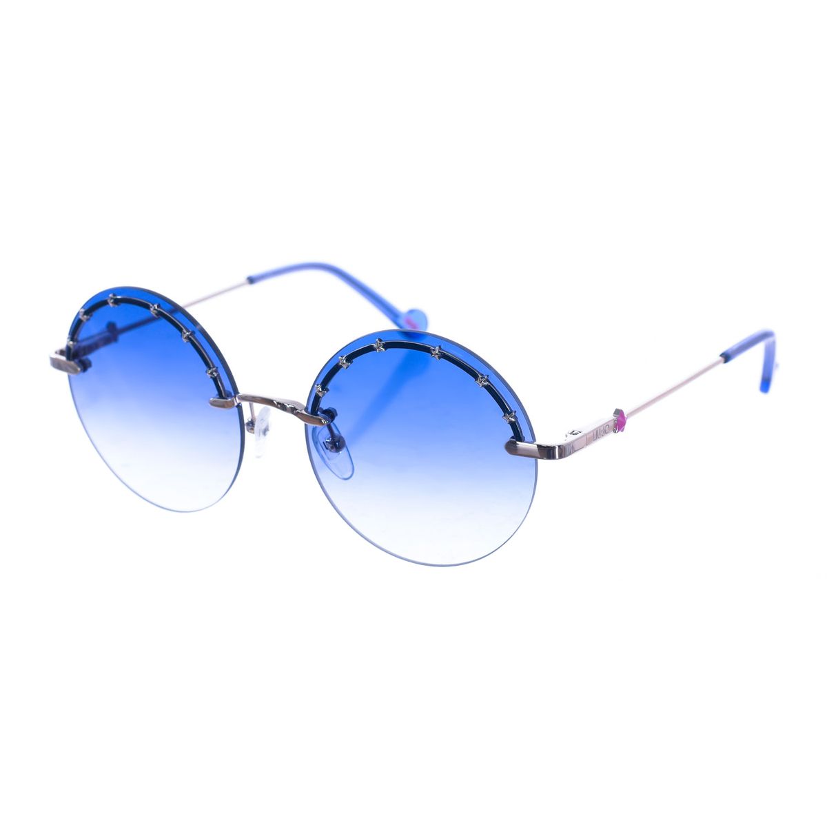 Runde randlose Metall Sonnenbrille