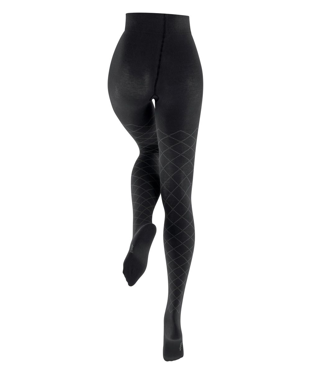 Gemusterte Argyle Strickstrumpfhose