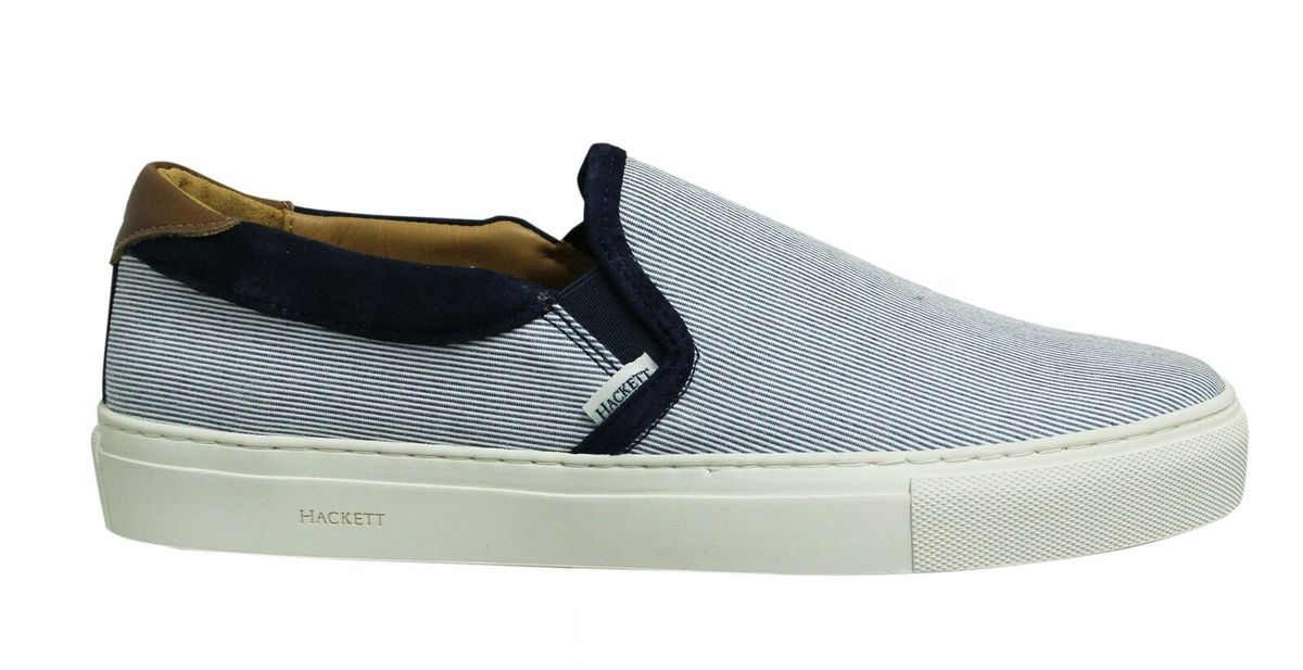 Gestreifter Canvas Slipper Sneaker
